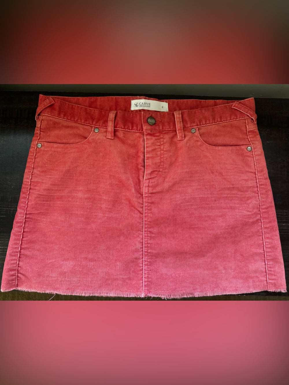 Carve Designs Oahu Corduroy Mini Skirt
